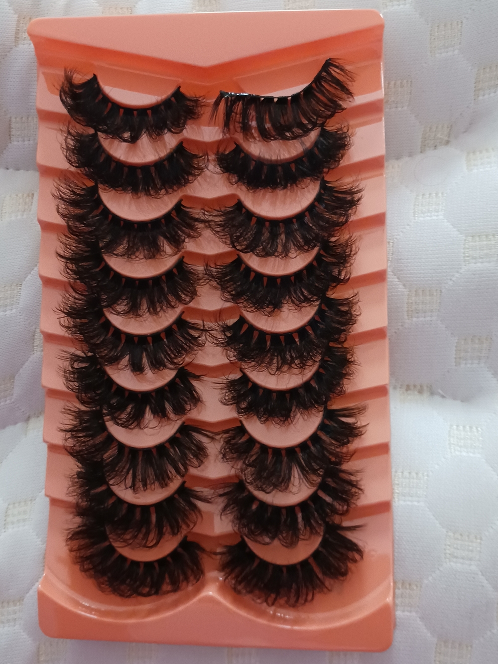 9-Pair Dramatic Black False Eyelashes - Flared Volume